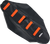 Moose Racing - Ribbed Seat Cover - Black Cover/Orange Ribs - KTM - Ribbed Seat Cover - KTM6509-336RT