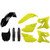 Polisport - Polisport Mx Full Kit Flo Yellow / Black - 91048