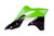 Polisport - Radiator Scoops Kx250f Oem Color 13-14 Green 05/black - 8416900001