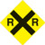 Voss Signs - Yellow Plastic Reflective Sign 12" - Railroad - 489 RR YR Voss Signs - Yellow Plastic Reflective Sign 12" - Railroad - 489 RR YR