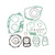Athena Parts - Athena Complete Gkt. Kit Hondaatc 185 S- Trx 200 81-83 - P400210850185