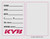 Factory Effex - Factory Effex Na Stickers Kyb Suspension Spec Sticker (3 Pack) - 22-90023