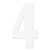 Factory Effex - Fx 2015 Numbers Pro 5" White 4 - 03-0204