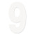 Factory Effex - Fx 2015 Numbers Pro 5" White 9 - 03-0209