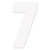 Factory Effex - Fx 2015 Numbers Factory 7" White 7 - 08-90097