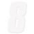Factory Effex - Fx 2015 Numbers Factory 6" White 8 - 08-90058