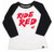 Factory Effex - Honda Ride Red Youth Baseball Shirt / White-black (l) - 22-83314