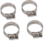 Moose Racing - Clamp Hose Stainless Steel 13-32Mm 4Pack - Gear Drive Hose Clamps - 114-6412