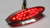 K&s - Led Oval Stoplamp, Clr Lens (20 Leds + 5 Leds For License Plat - 25-6605C
