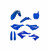 Acerbis - Full Plastic Kit Yam Blue - 2936150211
