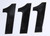 D-cor - Number 1 Black 4" 3/pk - 45-24-1