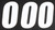D-cor - Number 0 White 6" 3/pk - 45-16-0