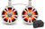 Ecoxgear - 2-pack White 8' Speakers One Amplified + Battery One No - SEI-ETBAT7708