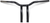La Choppers - Handlebar - Kage Fighter - One Piece - Bent - 12" - Black - Kage Fighter Welded Bent-Riser Handlebar - LA-7338-12B