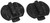 Energy Susp. - Footwell Drain Plug Kit Black Pol - 70.7021G