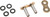 Fire Power - X-ring Rivet Master Link 525 Gold - 525FPX-MLJ/G