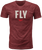 Fly Racing - Fly Wfh Tee Red Heather Lg - 352-0152L