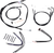 Burly Brand - Control Kit - 14" Ape Hanger Handlebars - ABS - Complete Black Vinyl Handlebar Cable/Line Kit for Ape Hanger Handlebars - B30-1124