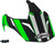 Gmax - Visor W/screws Vertical Gm-11 Black/hi-vis Green - G011083