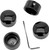 Harddrive - Head Bolt Covers Black All Models 86-19 Except M8 - 301776