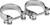 Harddrive - Exhaust End Clamps 48-65 Panhead 54mm - 14-0523