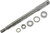 Harddrive - Chrome Front Axle Kit Xl 88-99 Fxd 91-99  Fxr 87-94 - 68-627