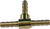 Helix - Brass Tee 1/8" - 053-1480
