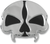 Drag Specialties - Gas Cap - Vented Split Skull - Chrome - Split Skull Gas Cap  Vented - 78048