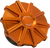 Arlen Ness - Gas Cap - 10 Gauge - Orange - Vented Gas Cap - 701-005