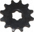 Mogo Parts - Chinese Drive Sprocket No Bolt Hole 428-12t 20mm - 10-0329