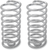Drag Specialties - Solo Seat Springs - Chrome - 5" - Chrome Seat Springs - 28-60106