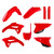 Polisport - Mx Full Kit Oem Color Hon - 91054 Polisport - Mx Full Kit Oem Color Hon - 91054
