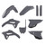 Polisport - Mx Full Kit Nardo Grey Hon - 91057 Polisport - Mx Full Kit Nardo Grey Hon - 91057