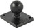 Ram - 2"x1.7" Base W/1" Ball Includes Amps Hole Pattern - RAM-B-347U Ram - 2"x1.7" Base W/1" Ball Includes Amps Hole Pattern - RAM-B-347U
