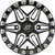 Sedona - Split 6 Bdlk Wheel 15x6 4/137 5+1 (+38mm) Blk/machined - A72M-56037+38S