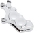 Arlen Ness - 4-Piston Caliper - Front Right - 11.8" - Chrome - Ness Tech Four-Piston Caliper - 02-222
