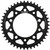 Supersprox - Rear Edge Sprocket Steel 43t-525 Blk Hon/yam - RFA-1304-43-BLK