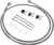 Drag Specialties - Brake Line - Front - +4" - Stainless Steel - Extended Length Stainless Steel Brake Line Kit - 660214-4