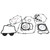 Vertex - Complete Gasket Set With Oil Seals Yam - 8110029