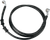 Drag Specialties - Brake Line - Front - Black - +6" - FXDB '08-'17 - Extended Length Black Vinyl Brake Line Kit - 660324-6BLK