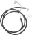 Drag Specialties - Brake Line - Front (Upper) - Black - Stainless Steel Brake Line Kit - 615220-BLK
