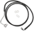 Drag Specialties - Brake Line - Front - Black - +8" - Extended Length Black Vinyl Brake Line Kit - 615220-8BLK