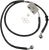 Drag Specialties - Brake Line - Front - +6" - Black - XL - Extended Length Brake Line - 614750-6BLK