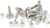 Woodys - Signature Series Stainless Steel Studs 1.325" 1000/pk - SSP-1325-MS Woodys - Signature Series Stainless Steel Studs 1.325" 1000/pk - SSP-1325-MS