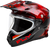Fly Racing - Trekker Cw Conceal Helmet Dual Shld Red/black Lg - 73-31358L