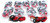 Fire Power - 1" Tie-down Red 10/pairs - 21261BULK