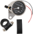 Drag Specialties - 2.4" KPH Mini LED Mechanical Speedometer/Indicators/Trip - Chrome Housing - Black Face - 2:1 - 2.4" Mini Mechanical Speedometer - 21-6817DS