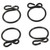 All Balls - Hose Clamps Refill Kit 4/pk - FS00047