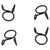 All Balls - Hose Clamps Refill Kit 4/pk - FS00054