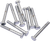 Drag Specialties - 1/4-28X 1 3/4 Chrome Hex Head - Fine-Thread Hex-Head Bolt Assortment - MPB143